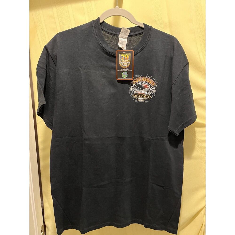 Sturgis 2019, 79th Annual Rally Black MEN'S‎ SHIRT, SIZE Lg